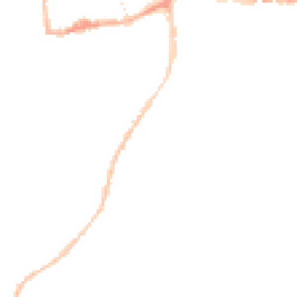 Night-time road noise heatmap for BS15 9PZ