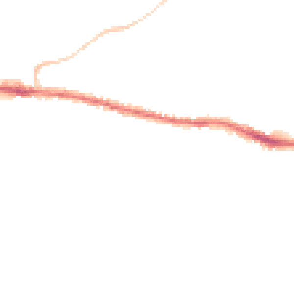 Night-time road noise heatmap for BS15 9UD