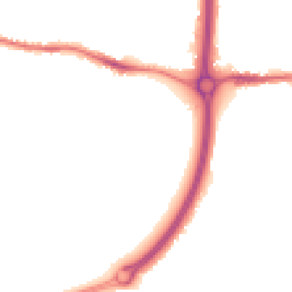 Night-time road noise heatmap for BS15 9XD