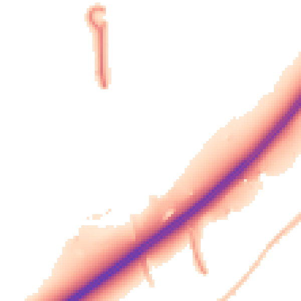 Night-time road noise heatmap for BS16 1AG