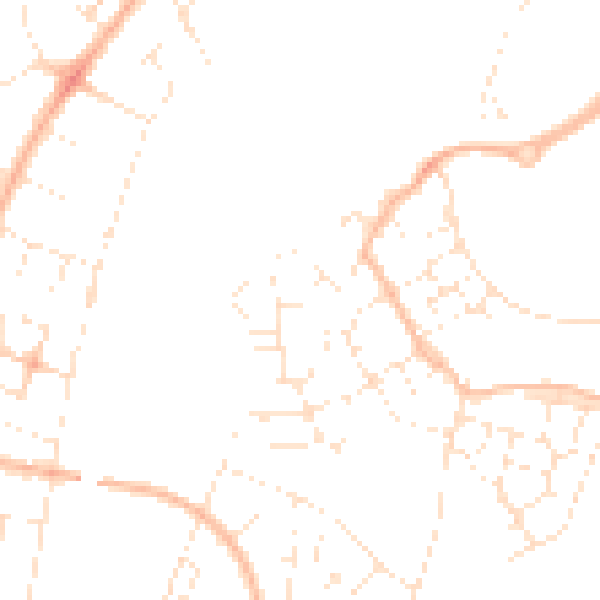 Daytime road noise heatmap for BS16 1AL