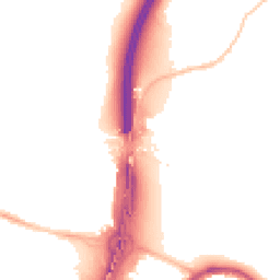 Night-time road noise heatmap for BS16 1AP