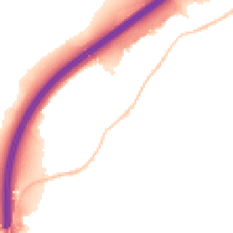 Night-time road noise heatmap for BS16 1AY