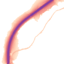 Night-time road noise heatmap for BS16 1BB