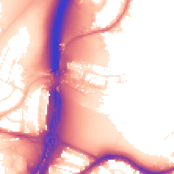 Daytime road noise heatmap for BS16 1BH