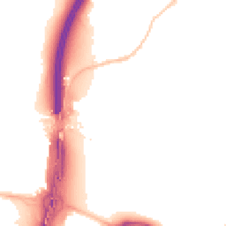 Night-time road noise heatmap for BS16 1BP