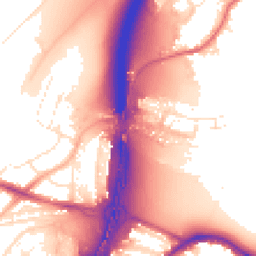 Daytime road noise heatmap for BS16 1BQ