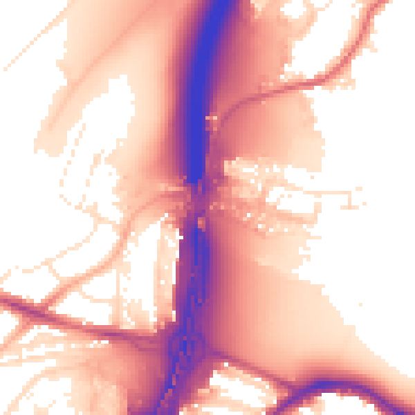 Daytime road noise heatmap for BS16 1BQ
