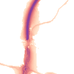 Night-time road noise heatmap for BS16 1BS
