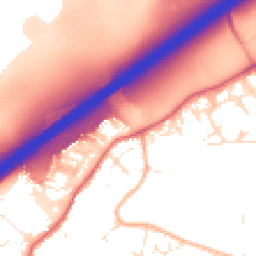 Daytime road noise heatmap for BS16 1BZ