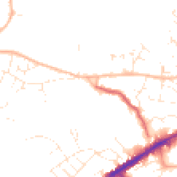 Daytime road noise heatmap for BS16 1DA