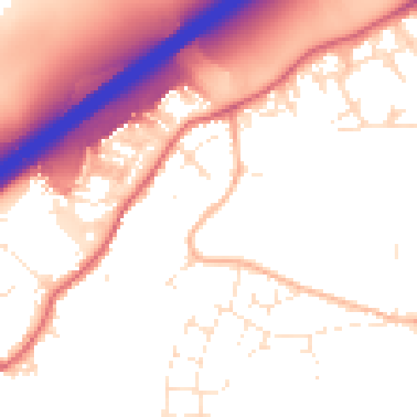 Daytime road noise heatmap for BS16 1DH