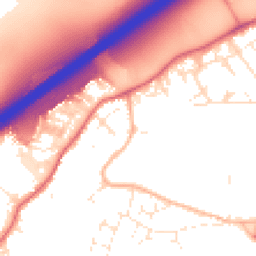 Daytime road noise heatmap for BS16 1DJ