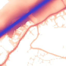 Daytime road noise heatmap for BS16 1DP