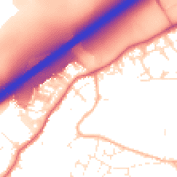 Daytime road noise heatmap for BS16 1DS