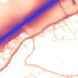 Daytime road noise heatmap for BS16 1EA
