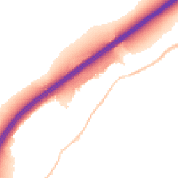 Night-time road noise heatmap for BS16 1ES