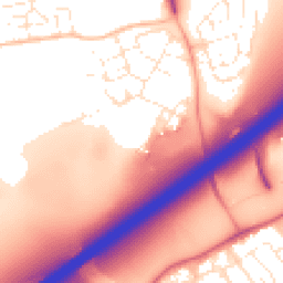Daytime road noise heatmap for BS16 1GX