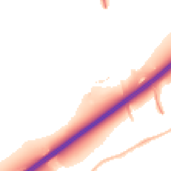 Night-time road noise heatmap for BS16 1GX