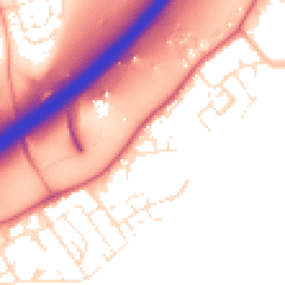Daytime road noise heatmap for BS16 1JJ