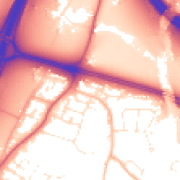 Daytime road noise heatmap for BS16 1NP