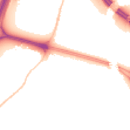 Night-time road noise heatmap for BS16 1NR