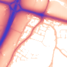 Daytime road noise heatmap for BS16 1PE