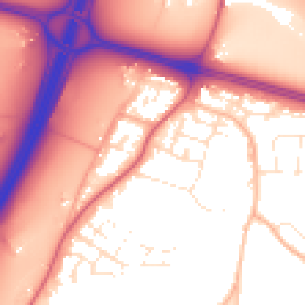 Daytime road noise heatmap for BS16 1PE