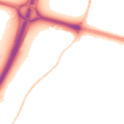 Night-time road noise heatmap for BS16 1PE