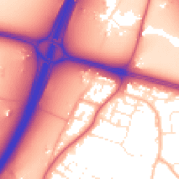 Daytime road noise heatmap for BS16 1QH