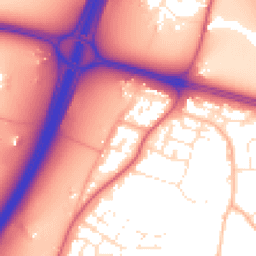 Daytime road noise heatmap for BS16 1QN