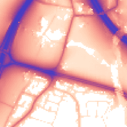 Daytime road noise heatmap for BS16 1RD