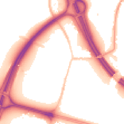Night-time road noise heatmap for BS16 1RX