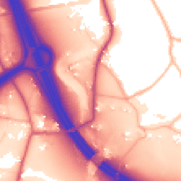 Daytime road noise heatmap for BS16 1SD