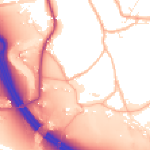 Daytime road noise heatmap for BS16 1SL