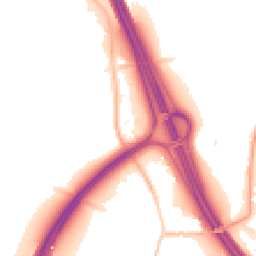 Night-time road noise heatmap for BS16 1SX