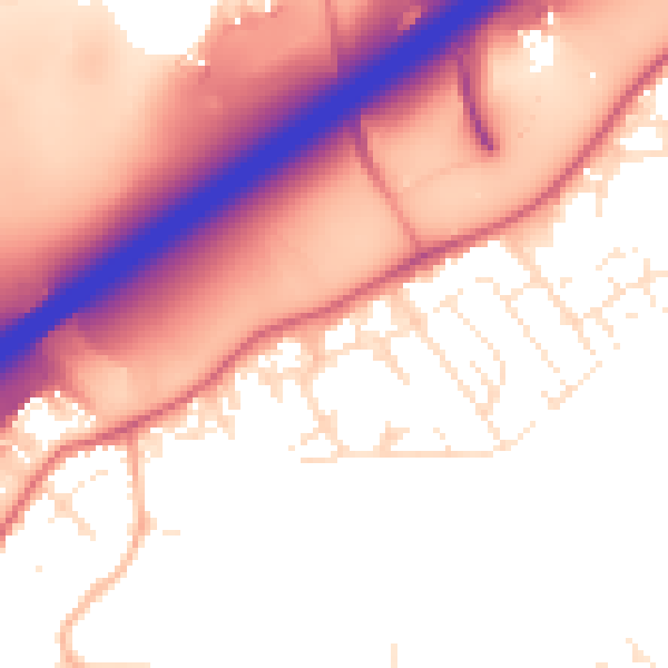 Daytime road noise heatmap for BS16 1UU