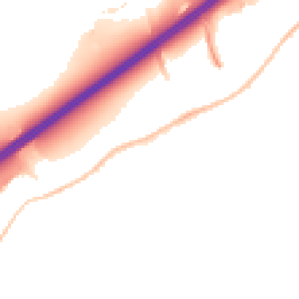 Night-time road noise heatmap for BS16 1UU