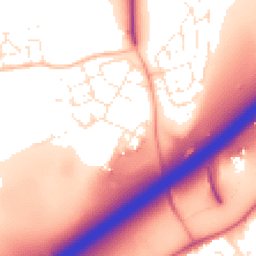 Daytime road noise heatmap for BS16 1WA