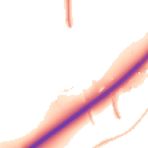 Night-time road noise heatmap for BS16 1WB