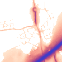 Daytime road noise heatmap for BS16 1WR