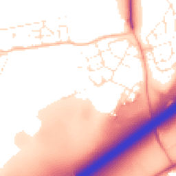 Daytime road noise heatmap for BS16 1WU