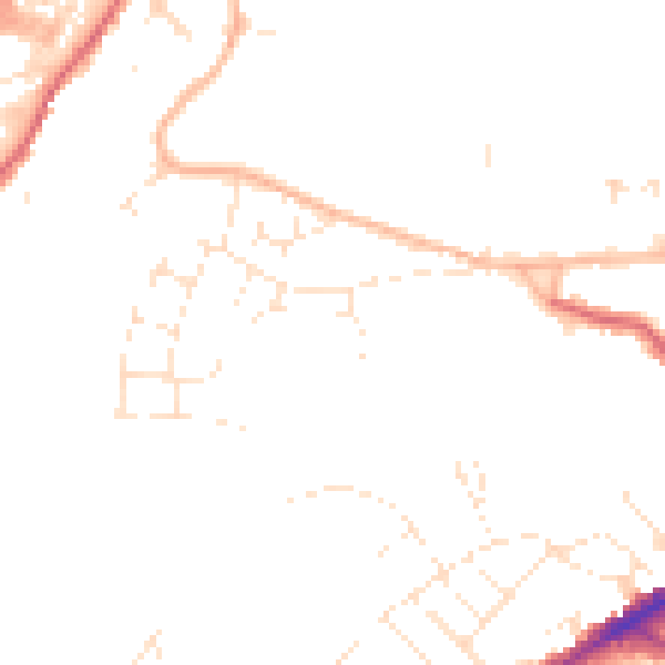 Daytime road noise heatmap for BS16 1XA