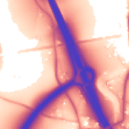 Daytime road noise heatmap for BS16 1ZB