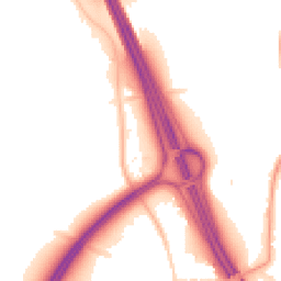 Night-time road noise heatmap for BS16 1ZB