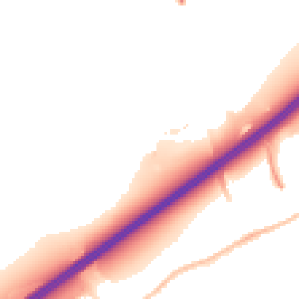 Night-time road noise heatmap for BS16 1ZS