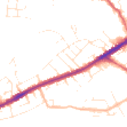 Daytime road noise heatmap for BS16 2AU