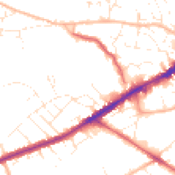 Daytime road noise heatmap for BS16 2BG