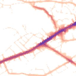Daytime road noise heatmap for BS16 2BJ