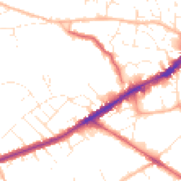 Daytime road noise heatmap for BS16 2BQ